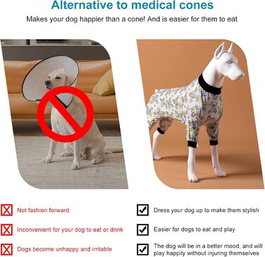 Піжама для великих собак LovinPet, рожевий принт, розмір M (XXX-Large, жовтий), обтислий крій