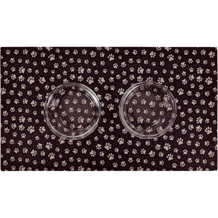 Підкладка для собак та котів Drymate, вбираючий матеріал, водонепроникна основа, антиковзаюча, для прання в машині, міцна, 30,5 x 50,8 см, кольори: Індійське літо Туркіс, Paw Path Tan