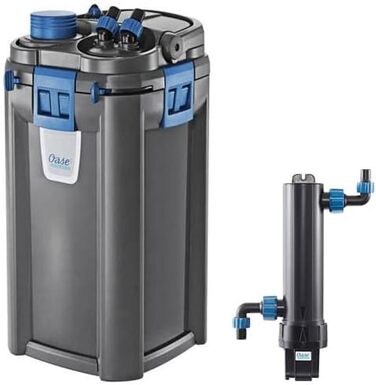 Фільтр OASE BioMaster Thermo 600 з підігрівом і UV-стерилізатором ClearTronic 7Вт, комплект 2 шт. — каністра для акваріума з нагрівачем та UV-очисткою