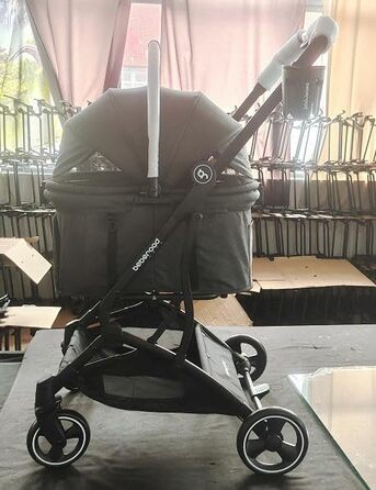 Дитяча та переносна коляска 3 в 1 для собак та котів T3, чорна