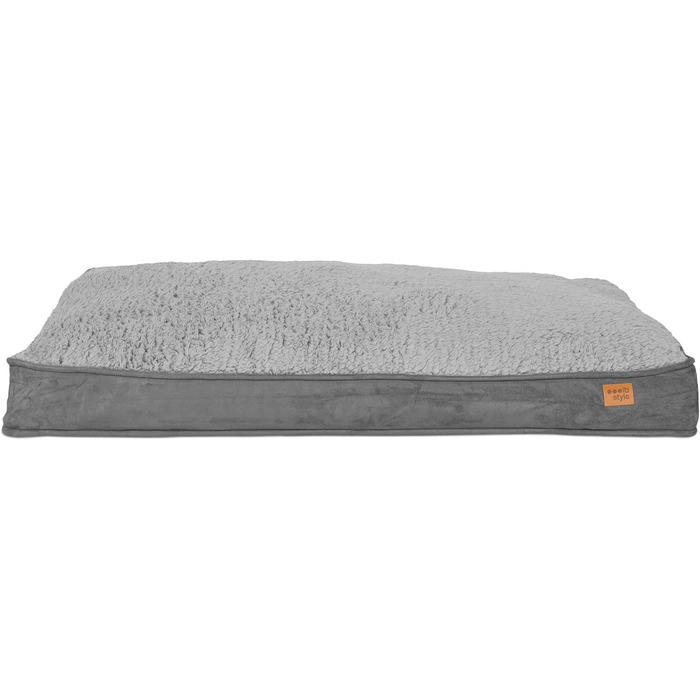 Килимок для собак ib style Dreams, м'яке ліжко для собак, килимок для сну, середні породи, зручне ліжко, знімний чохол, сірий, 100x68 см