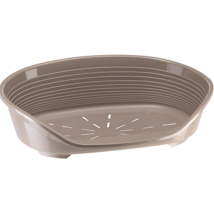 Крізь-ліжко для собак Ferplast Siesta Deluxe, XXL, 100 x 65 x 33,5 см, сірий, пластикове, знімний кошик