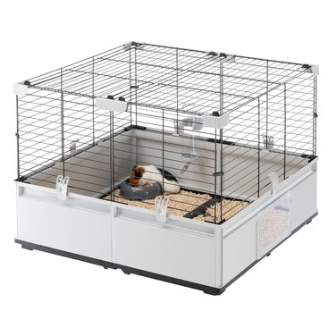 Клітка для кроликів Ferplast Modular 4 розширювана, велика, з аксесуарами 179x72x56 см