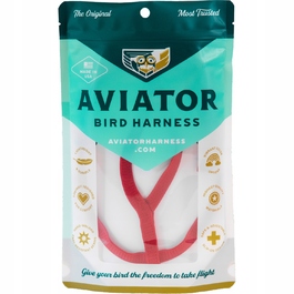 Шлейка для папуг Aviator XS, червона