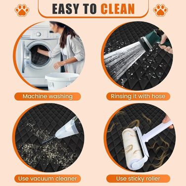 Захисний чохол на автосидіння для собак, стійкий, нековзкий, сірий. Захист заднього сидіння від бруду та подряпин, легко миється.