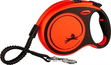 Повідок-рулетка Flexi Xtreme L, 8 м, стрічка, помаранчевий