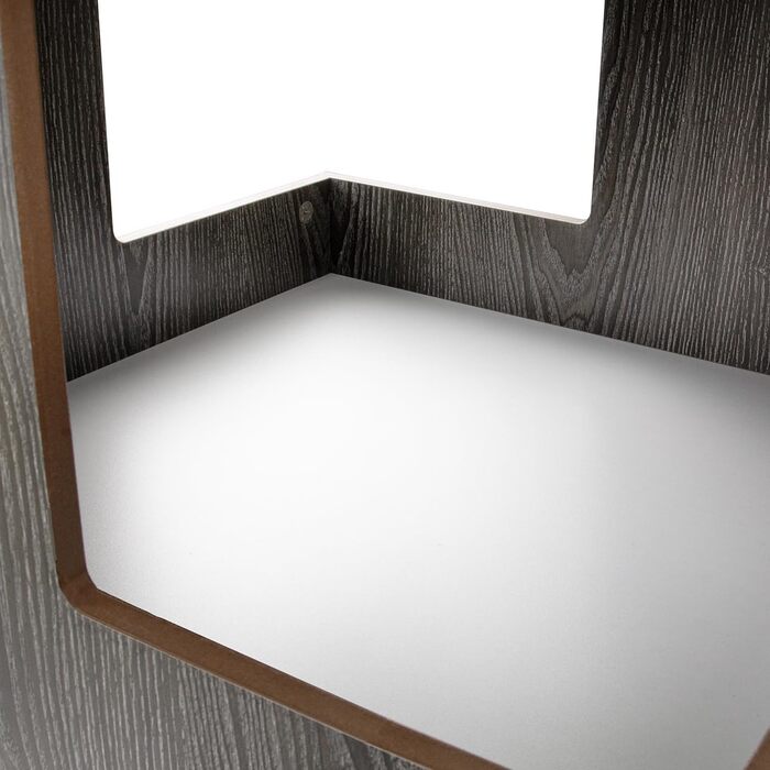 Преміум будиночок для котів з дерева, замок-вежа з лежаками, 50x50x80 см, антрацит