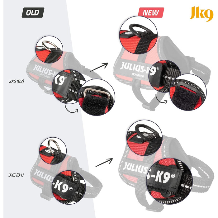 Шлейка для собак K9, розмір 2XS/Baby 2, темно-рожева