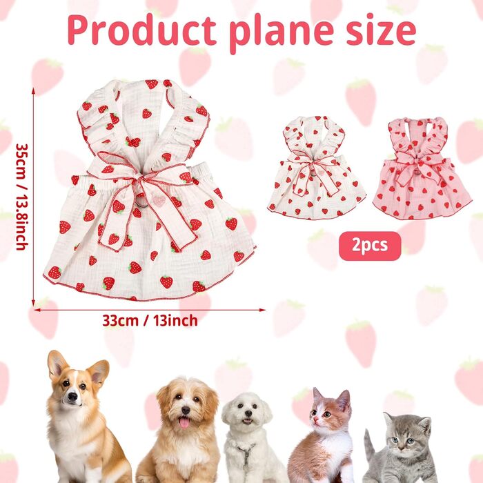 Сукні для собак та котів, принт 