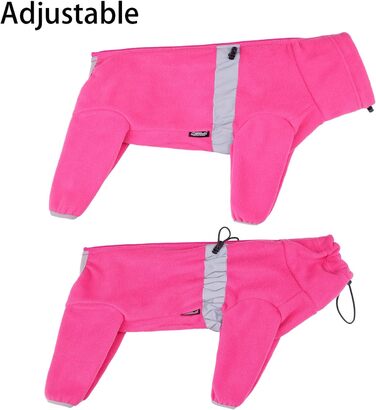 Зимовий комбінезон для собак YRRYGN, теплий флісовий костюм з кільцем D, для маленьких собак, світло-коричневий, розмір L (Hot Pink, XL)