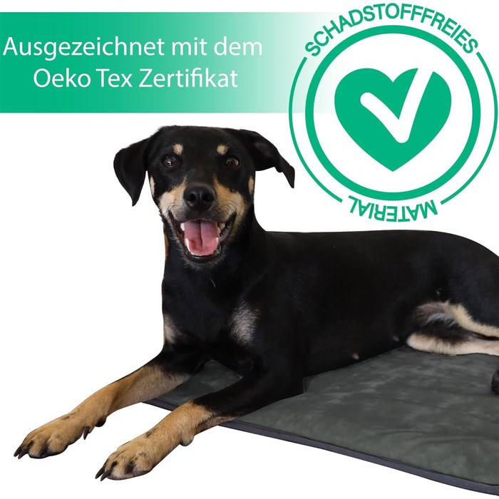 М'яка підстилка для собак Normani - Підстилка для тварин з екологічно чистого матеріалу, 40x50 см, 60x80 см, 70x100 см (Антрацит)