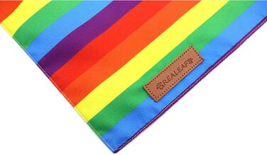 Набір з 2-х бандани для собак Realeaf Pride, райдужні, двосторонні, великий розмір, для домашніх тварин, ЛГБТ, трикутна форма, міцна тканина, для Дня Прайду