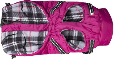 Зимова куртка CHIARA MAX, розмір M, туркіс (фіолетовий), з флісовою підкладкою, регульована довжина, для собак