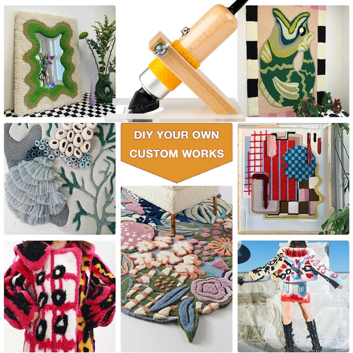 Електричний тепихарський ножик з регулюванням глибини зрізу, машинка для стрижки собак, 6 швидкостей, для тварин та килимів (Помаранчевий)