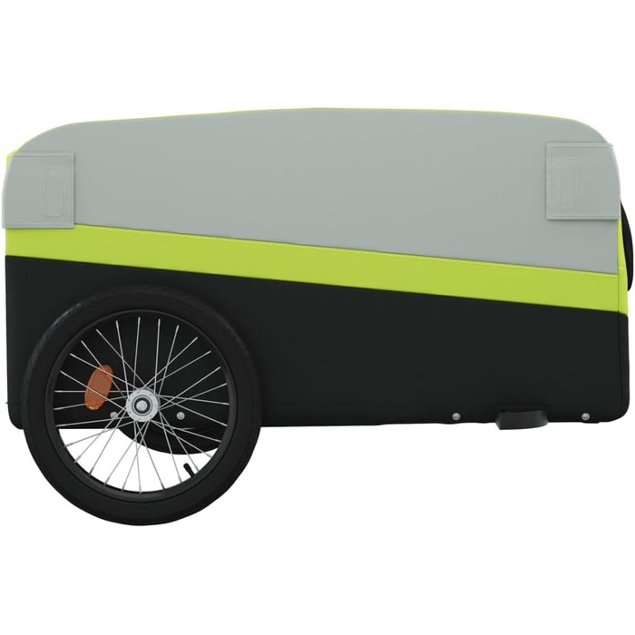 Причіп для собак, велосипедний причіп, причіп для транспортування, чорний та зелений, 45 кг, для велосипеда та джоггінгу, легка збірка, універсальний