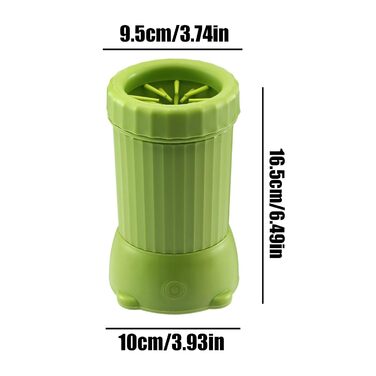 Автоматичний мийка лап для собак, USB, для дому та прогулянок, зелена