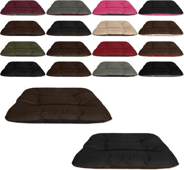 Кругле лежанка для собак BedDog® REX, велика, Бордо-сірий, 120x100x14 см, з можливістю перевертання, для дому та вулиці