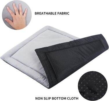 М'який килимок для собак та котів IEUUMLER FC004, 102*69 см / 89*58 см, сірий