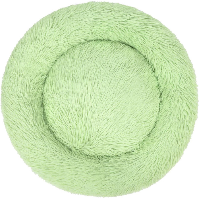 Кругле собаче ліжко Normani для великих та маленьких собак - ергономічна подушка-бублик. Собача лежанка з високим бортиком (М'ята, 100x100x28 см)