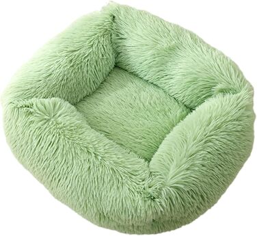 Крісло-ліжко для собак велике, миюче, м'яке, плюшеве, тепле, зручне, для малих, середніх та великих собак (L, 80 x 70 x 18 см, зелене)