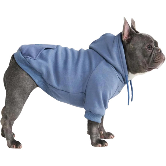 Собачий худі Spark Paws Slate Blue S – преміум фліс, комфорт, для всіх порід