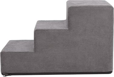 Сходинка для тварин Huastiertreppe з 4 сходинками, для собак та котів, допомога у підйомі, Graphit Savoy, M - 30x50x30 см