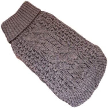 Пуловер для собак, теплий зимовий пуловер з коміром-стійкою для цуценят та собак середніх розмірів