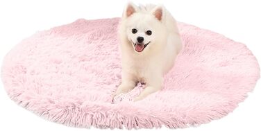 PETCUTE М'яке ліжко для собак, великих та середніх порід, 60х60 см, рожеве