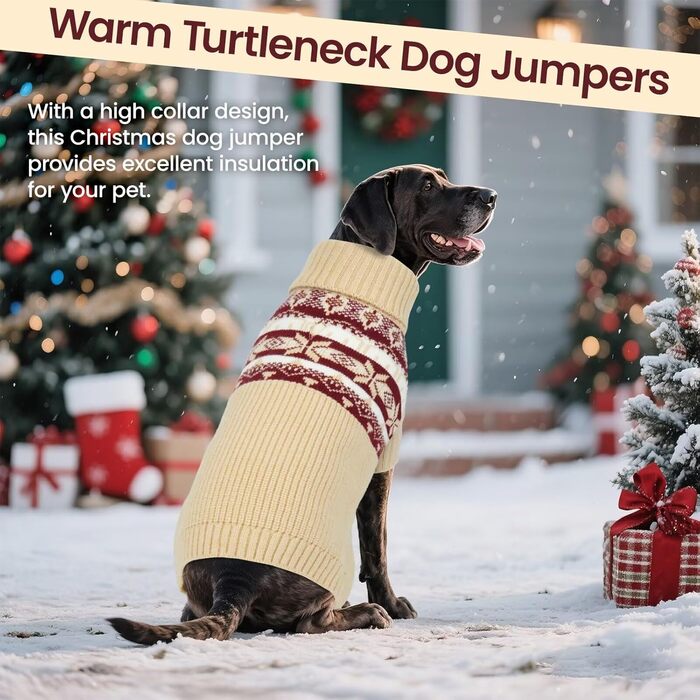 Светр для собак IECOii XXXXL (5XL) великих порід, теплий, з високим коміром, для добермана, німецької доги, апельсиновий