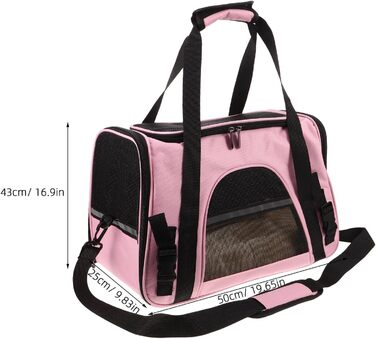 Сумка-переноска для котів та маленьких собак Hanabass: складна, дихаюча, сітчаста, для подорожей