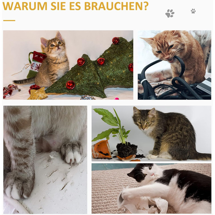 Килимок для котів PawHut 2 шт. 130 x 45 см, сизаль, захист від подряпин для дивану, меблів, дверей, сірий