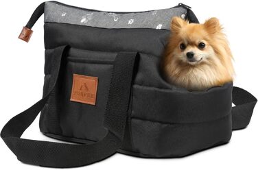 FUUFEE Транспортний бокс для собак - переноска для собак Soft, 35 x 25 x 20 см | Переноска для тварин, валіза для подорожей з собакою, з застібкою-блискавкою та карабіном (SHINY)