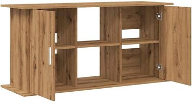 vidaXL Акваріумна тумба з ДСП, 121x41x58 см, під старе дерево