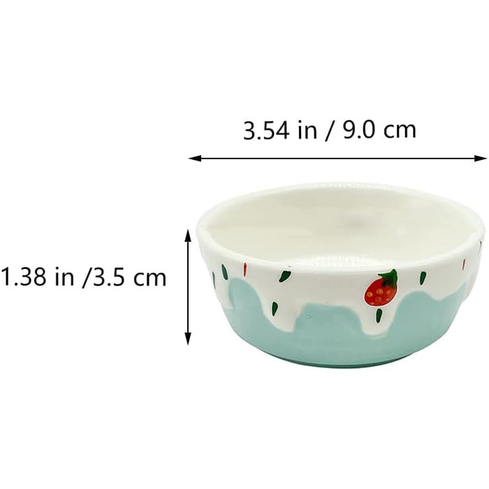 Миски для хом'яків Balacoo, круглі, керамічні, 2 шт. - для дрібних тварин, кроликів, мишей, морських свинок, їжаків, фіолетовий/блакитний