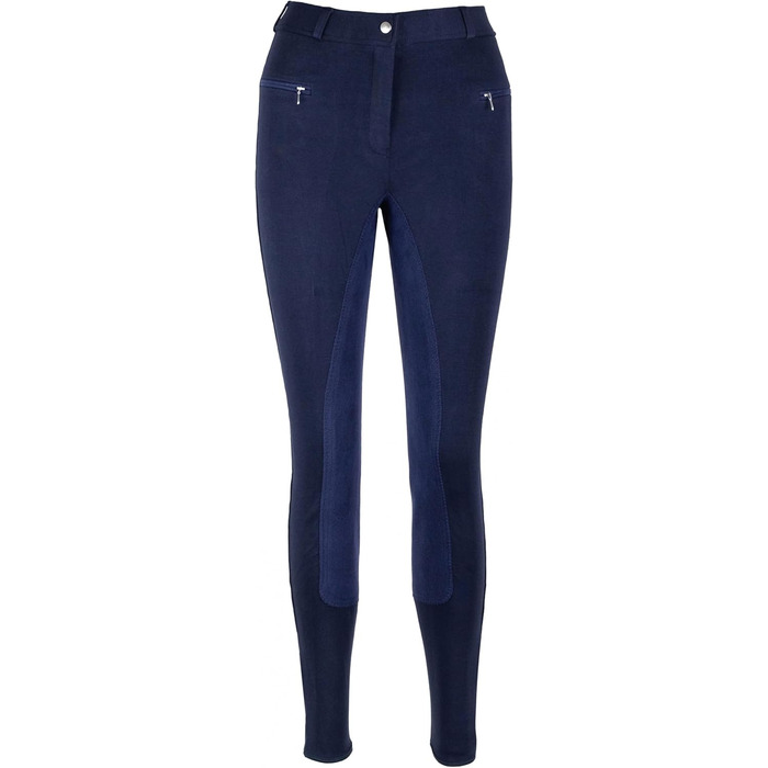 Жіночі бриджі для верхової їзди RL24 BASICLINE з повним сидінням, темно-сині (48)