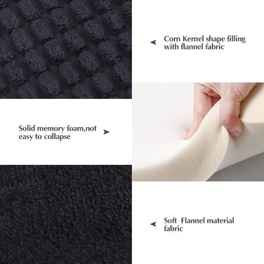 Ортопедичне ліжко для собак BVAGSS, миється, м'яке, тепле, для маленьких, середніх та великих собак, 76x50x4 см, сірий