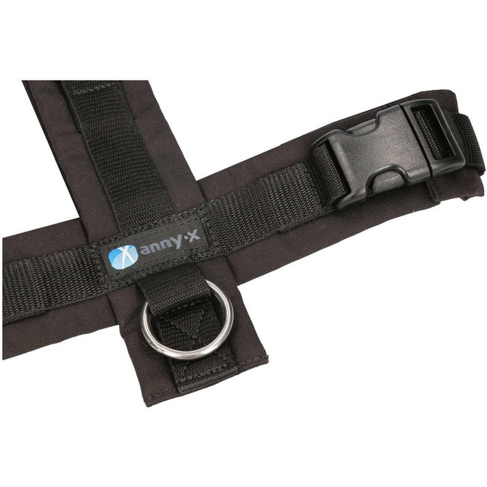 Шлейка для собак Anny-X Brustgeschirr Fun, чорного кольору, розмір L (обхват грудей 78-96 см)