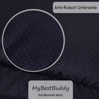 Килимок для собак MyBestBuddy Basic сірий XL 120x70 см: м'який, для великих собак, 40°C, гіпоалергенний