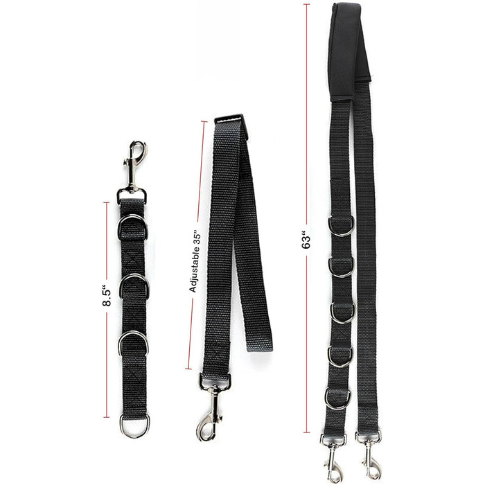 Нашийник для собак 3 шт., міцний, з регульованим тросом та D-кільцями, для грумінгу та купання