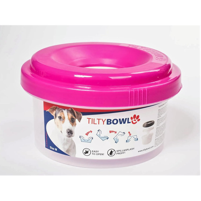 Миска для собак Tilty Bowl розмір M (рожева)