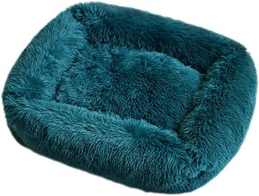 Кругле ліжко для собак та котів Chickwin з м'якого плюшу, зелене (80x65x18 см)