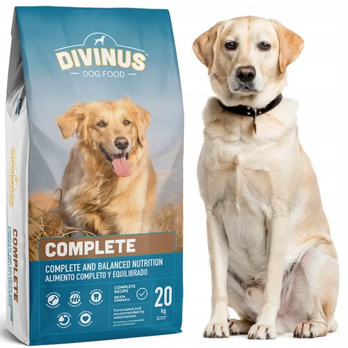 Повний сухий корм для дорослих собак Divinus Dog з вітамінами, 20 кг