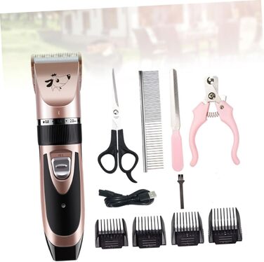 Електрична машинка для стрижки собак Sosoport з аксесуарами. Ергономічний дизайн для безпечного та тихого догляду
