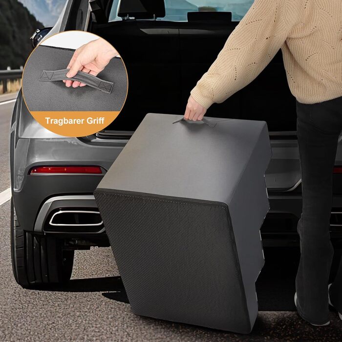 Сходинка для тварин PawK знімний чохол, 3 сходинки, щільний пінопласт, для собак та котів, 45 x 45 x 34 см