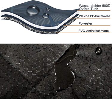 Захист для автосидіння для собак Fityou, вологостійкий, 137x124.5 см