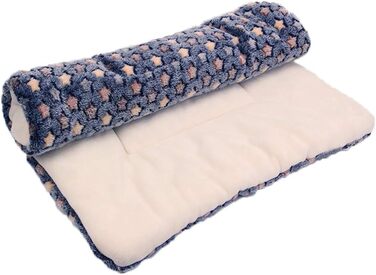 М'яка тепла флісова ковдра для собак та котів, велика, блакитна