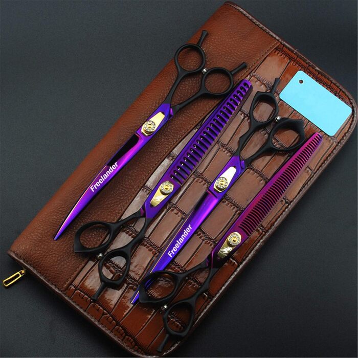 Набір професійних ножиць для грумінгу домашніх тварин 8,0 дюймів (4 шт.)