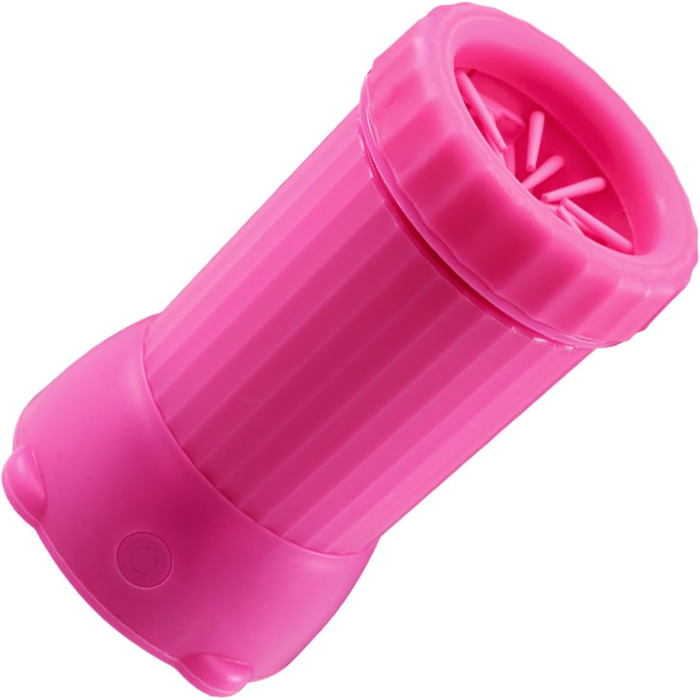 Автоматична мийка для лап собак, розумний пристрій для миття лап домашніх тварин, USB-зарядка, для собак середніх та великих порід, цуценят, кошенят, рожевий колір