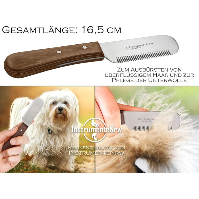 Триммер для собак і котів з великою щелепою (для правшів). Ідеально для видалення підшерстка, стрижки довгої та короткої шерсті. Якісний тример з нержавіючої сталі, професійний інструмент для грумінгу.