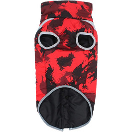 Теплий зимовий одяг для собак: бавовняний куртка-манта для малих, середніх та великих собак, 3XL, червоний